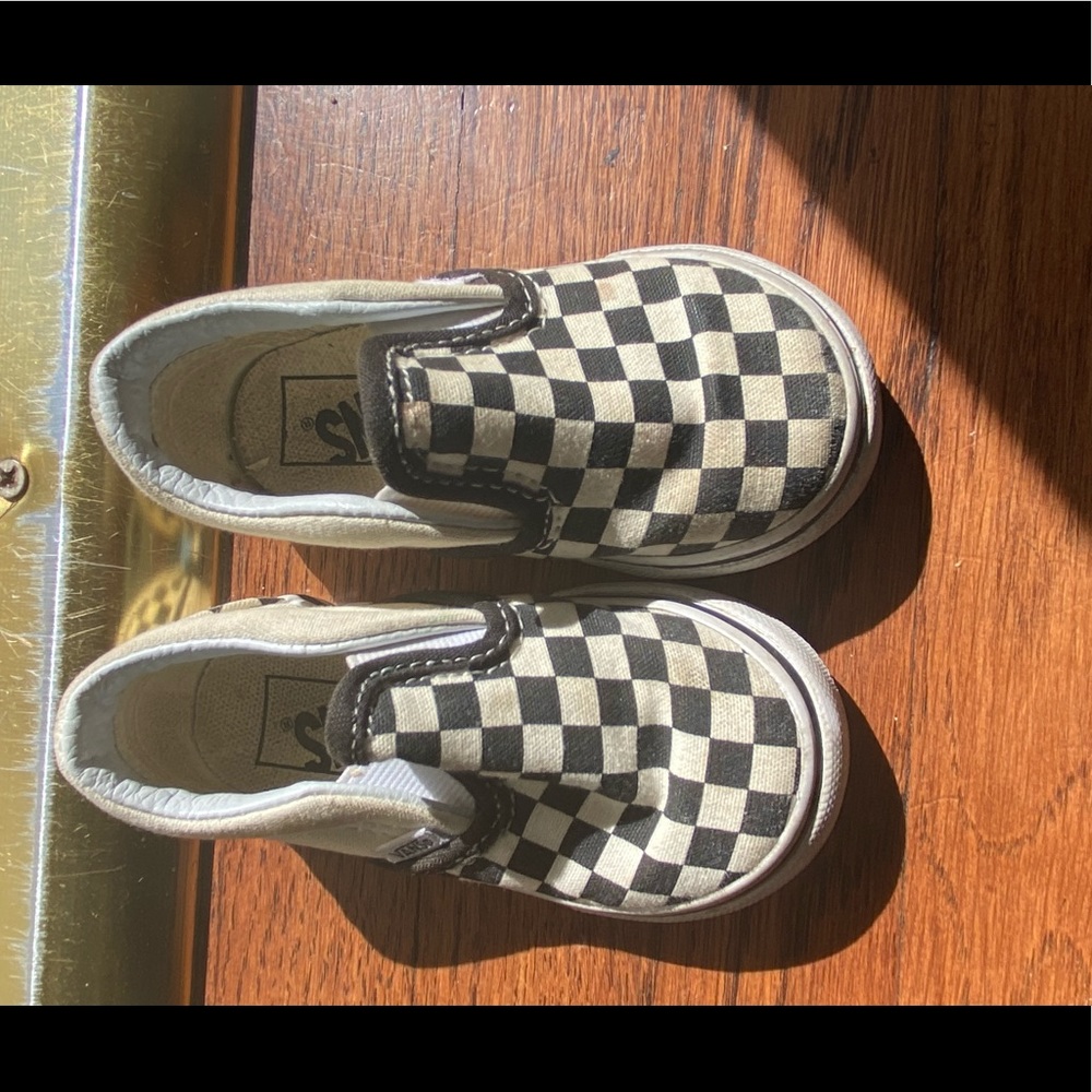 Size 5 Vans Checkerboard Slip Ons